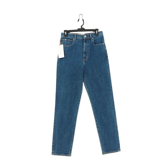 SLVRLAKE Women 28 Beatnik Jeans Promise Land Blue Ankle High Rise Slim Denim NEW - Picture 3 of 10